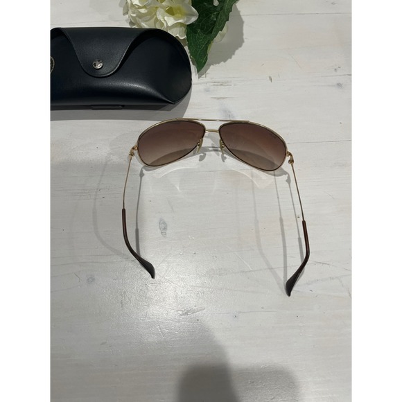 Ray Ban RB3293 001/13‎ Aviator Sunglasses Brown Gradient Lenses Gold Frame - Picture 8 of 8